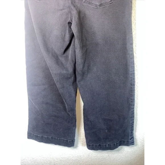 Unpublished jeans black Wide Leg crop 27 Stretch 90s y2k punk goth greta - Picture 5 of 7